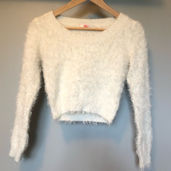 NWOT American Apparel Fuzzy Cropped Sweater - Picture 3 of 5